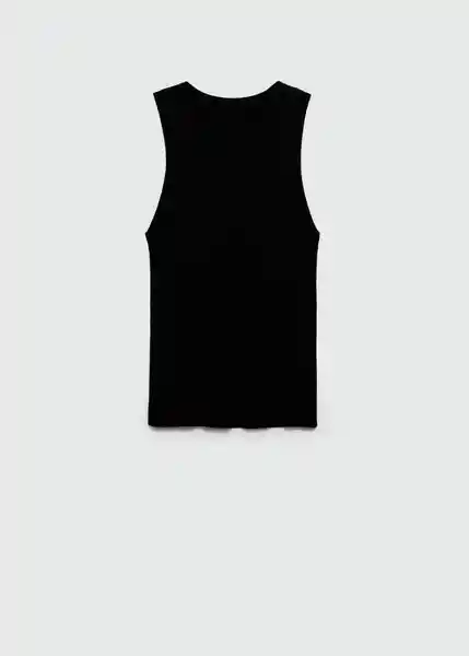 Top Karl Negro Talla S Mujer Mango