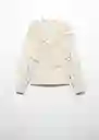 Buzo Jersey Misa Crudo Talla S Mujer Mango