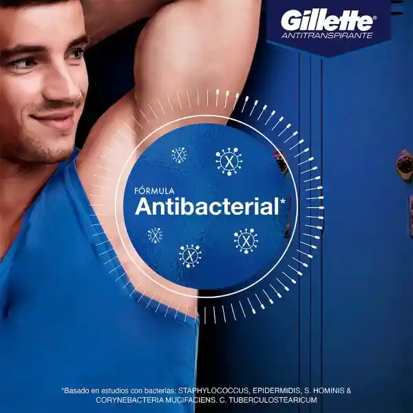 Desodorante Antitranspirante Hombre Gillette Specialized Gel Antibacterial 113 g Pack 2 Unidades