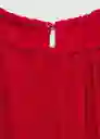 Vestido Nicel Rojo Talla XS Mujer Mango