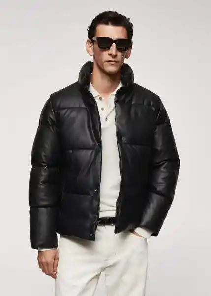Abrigo Anorak Boulder Negro Talla XXL Hombre Mango