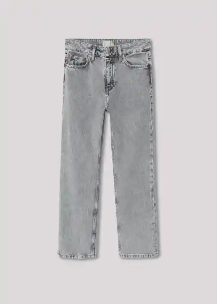 Jeans Am043 Gris Claro Vigore Talla 36 Mujer Mango