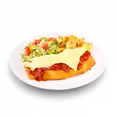 Milanesa de Pollo con Salsa Pomodoro