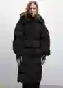 Anorak Cruella Negro Talla M Mujer Mango