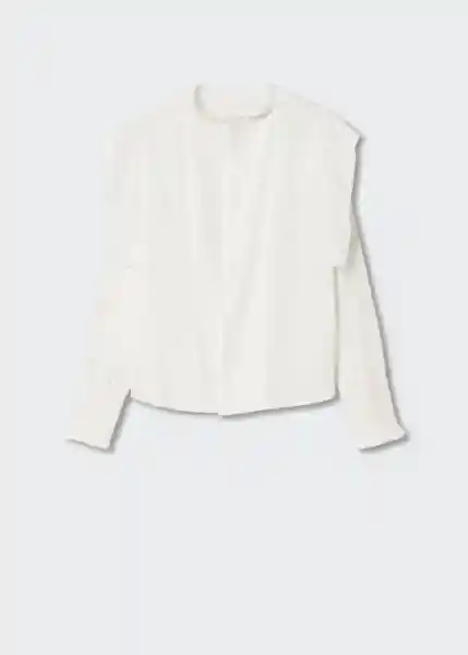 Blusa Gossip Offwhite Talla L Mujer Mango