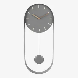 Present Time Reloj de Pared Pendulo Gris