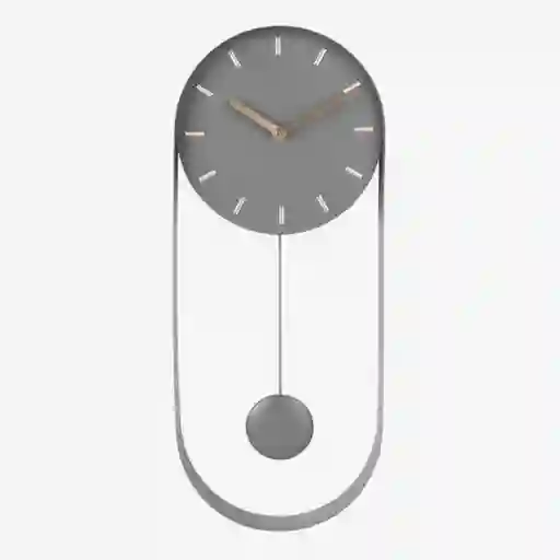 Present Time Reloj de Pared Pendulo Gris