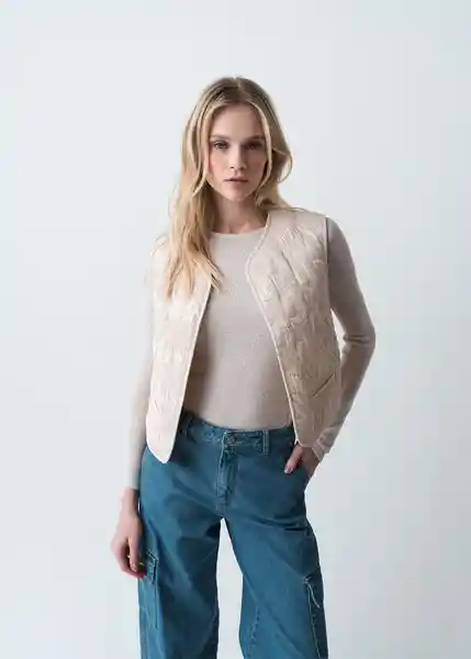 Chaqueta Mujer Crudo Abedul Claro Talla S 423G032 Naf Naf