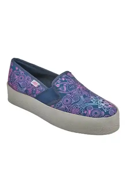 Aeroflex Tenis Mujer Azul y Fucsia Talla 37