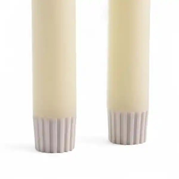 Set Vela Led Largas Marfil 26 cm Ambiente Gourmet