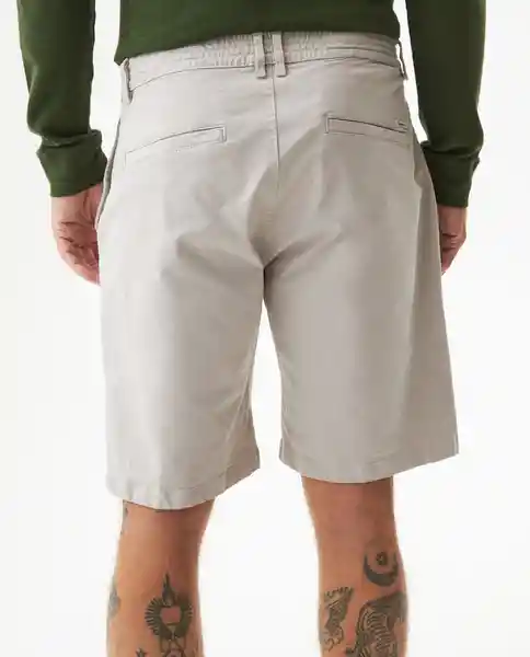 Short Elastic Waistband Gris Delfín Claro Talla 28 Chevignon