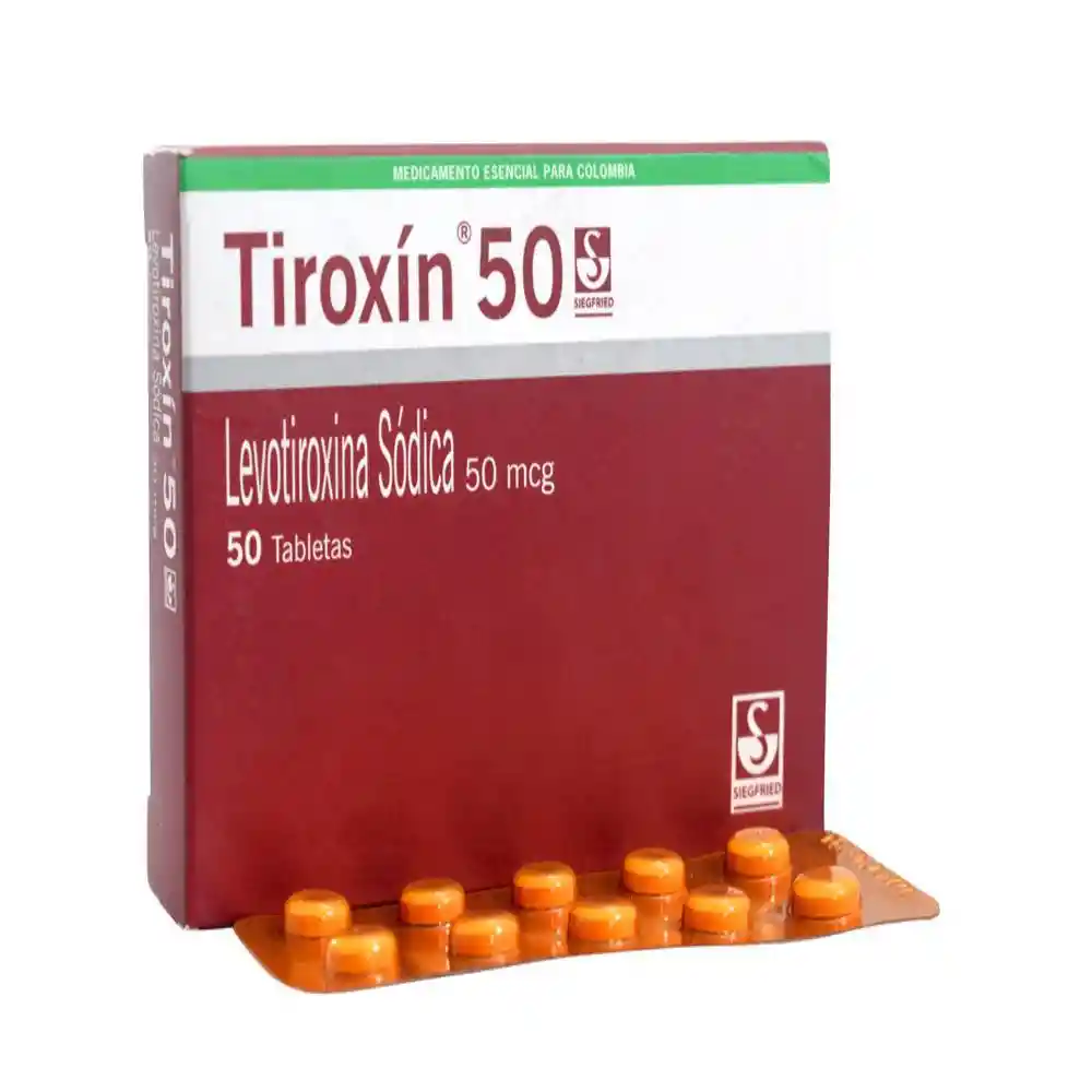 Tiroxin (50 mg) 50 Tabletas