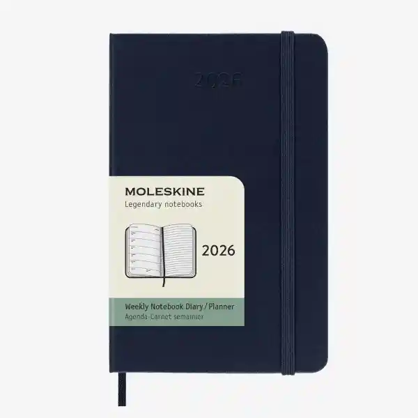 Moleskine Agenda Semanal Azul Pequeña Sc 2026