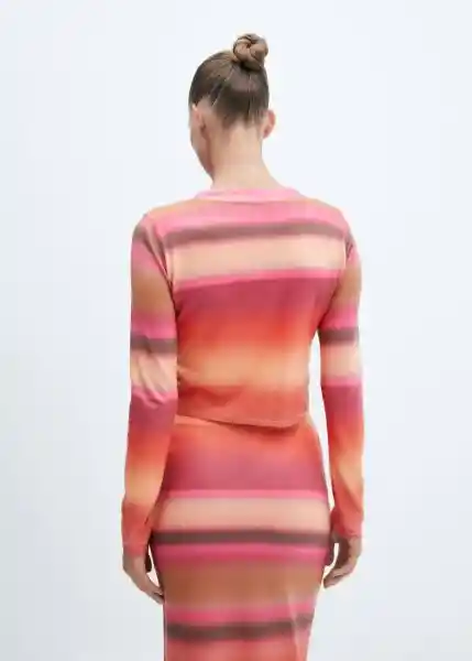 Jersey Tyedye Naranja Talla M Mujer Mango