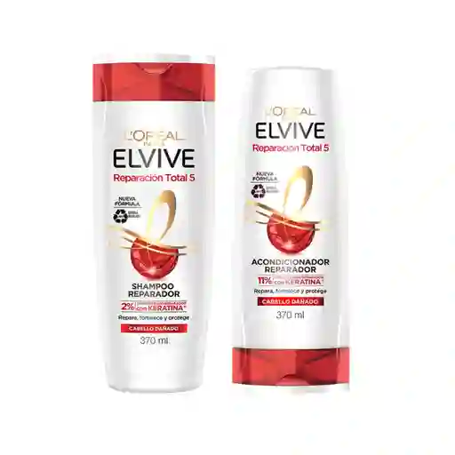 Pack Elvive Reparación Total 5 Shampoo + Acondicionador