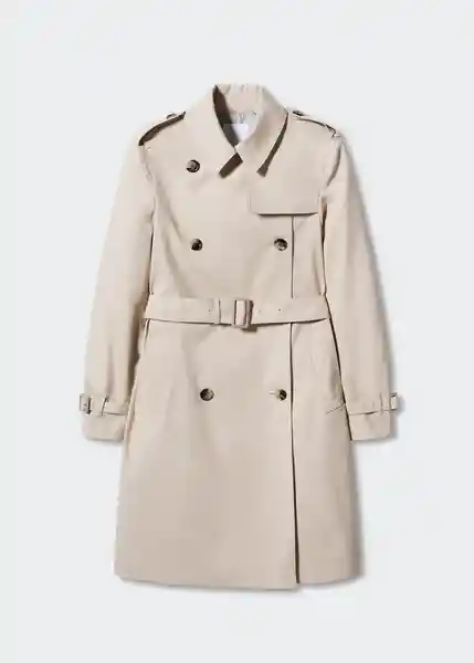 Gabardina Trench Polana Piedra Talla L Mujer Mango