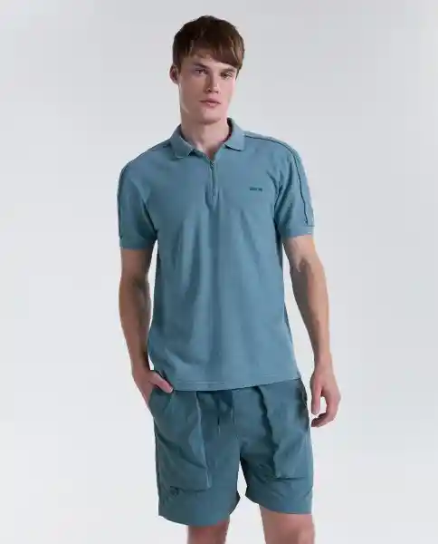 Polo Hombre Gris Talla M 809G009_GRI175110 Americanino
