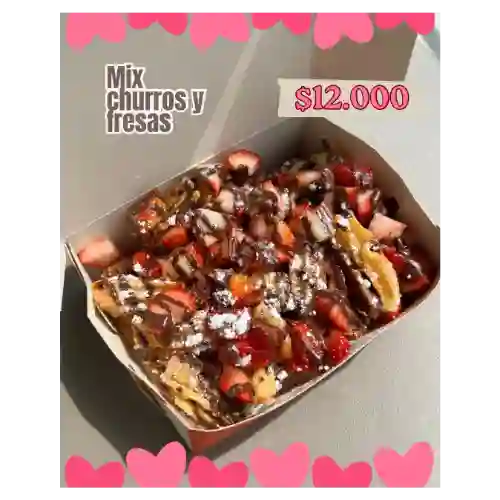 Mix Churros con Fresas