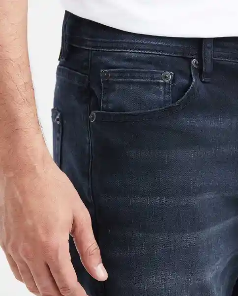 Jean Super Slim Rider - Azul Dark Ultra Oscuro 36/32 Chevignon