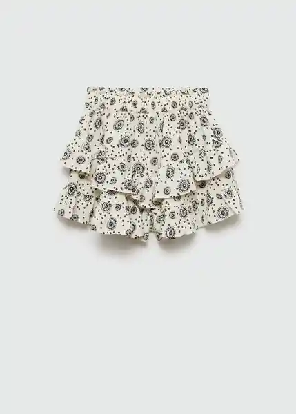 Short Lights Offwhite Talla 18 Niñas Mango