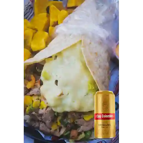 Kebab qnota +club colombia dorada 269 ml