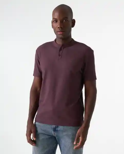 Camiseta Polo Hombre Morado T. L 802G006_MOR191621 Americanino