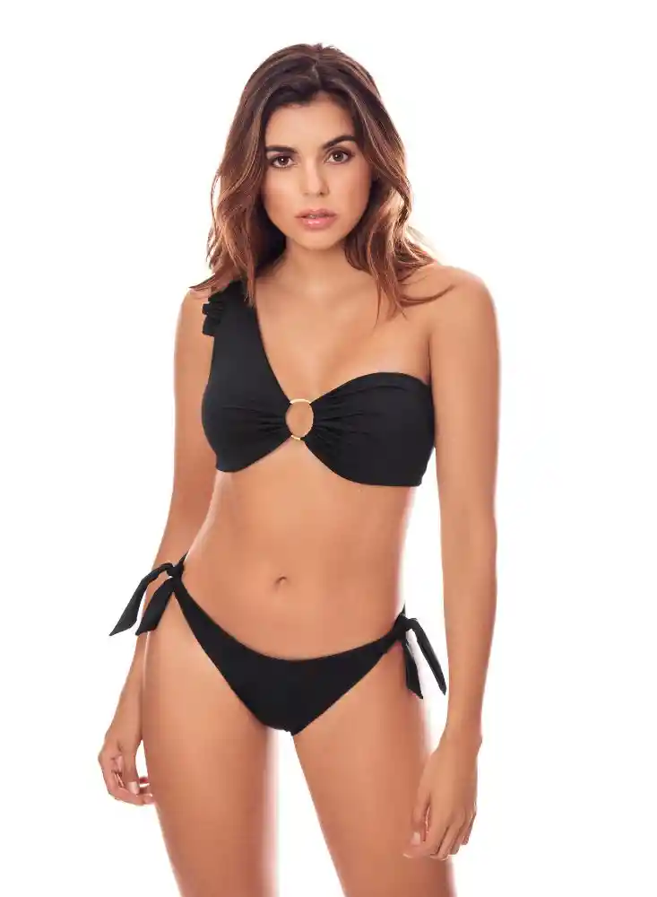 Panty de Baño de Anudar L-negro