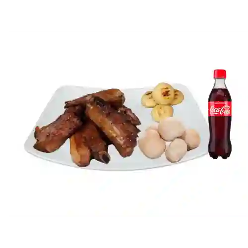 Combo Costilla de Cerdo + Papa + Coca-Cola 400 ml