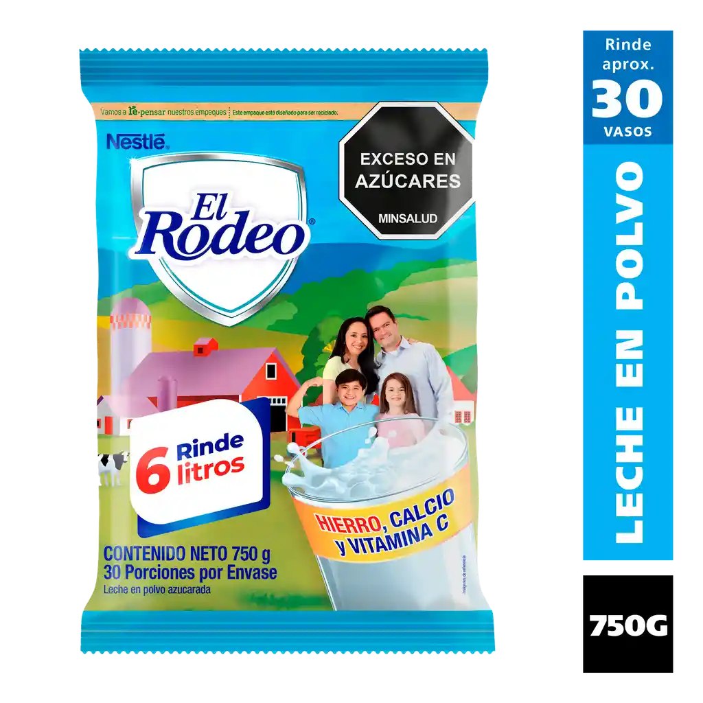 Leche en polvo EL RODEO x 750g