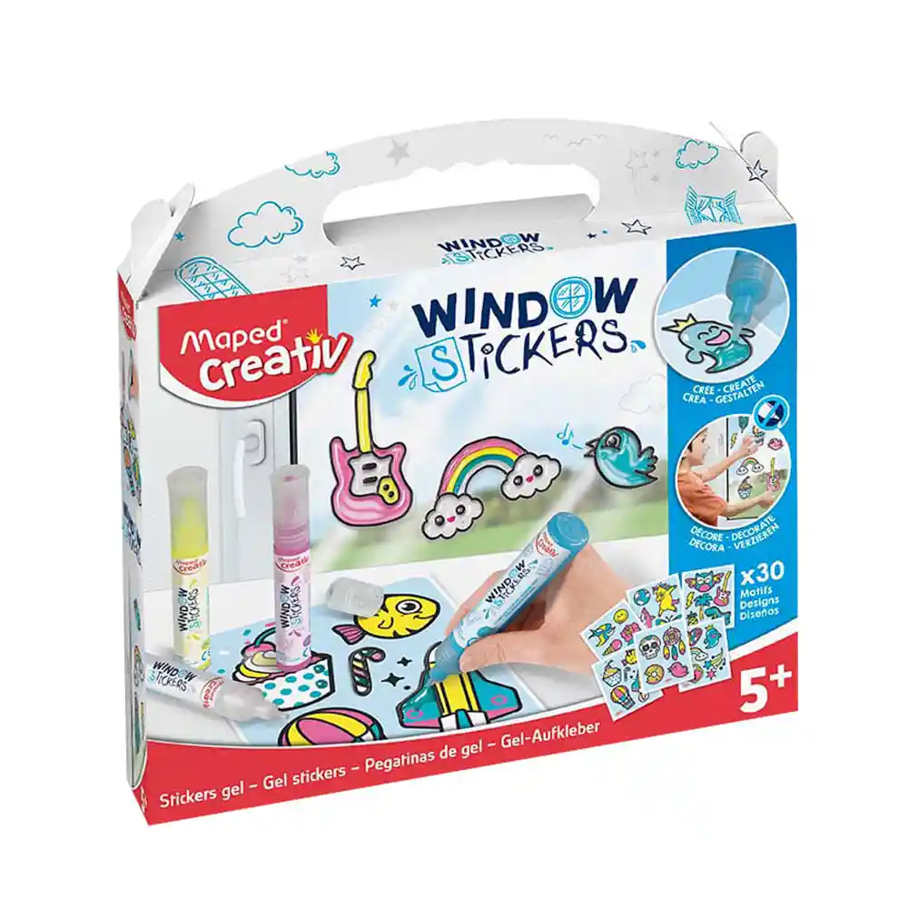 Maped Kit de Actividades Creativ Stickers de Gel Para Ventanas