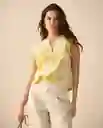 Camisa Amarillo Linaza Medio Talla XS 611G009 Esprit