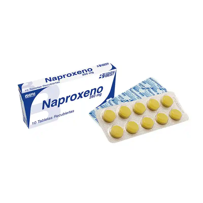 Laboratorios Best Naproxeno Antiinflamatorio (250 mg) Tabletas Recubiertas 