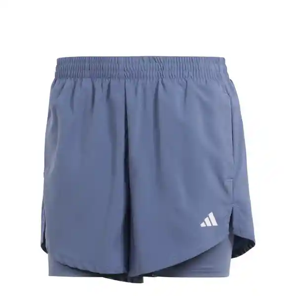 Adidas Short Min 2in1 Para Mujer Azul Talla S