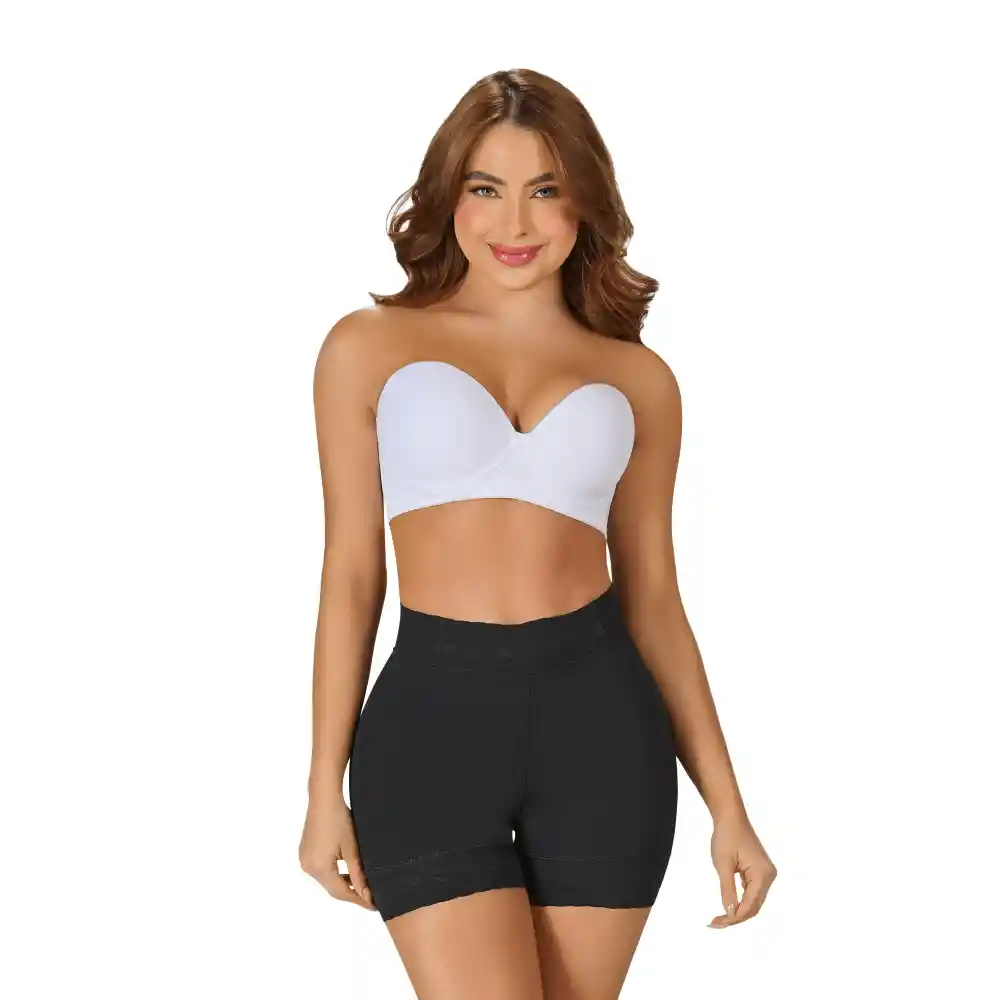 Short Extra Corto Myd Talle Alto Negro Talla S Sta0321