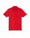 Camiseta Polo Muscle Masculino Rojo Navidad Medio L Chevignon