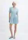 Vestido Ten-H Tejano Claro Talla L Mujer Mango