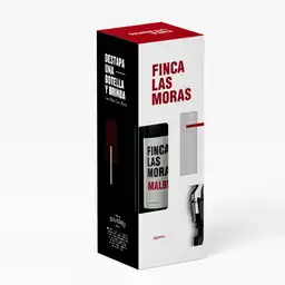 Finca las Moras Vino Tinto Malbec + Sacacorcho