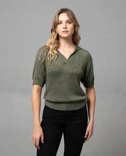 Camiseta Mujer Verde XL 201G102_VER195621 Rifle