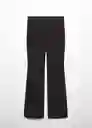 Pantalón Bengal Negro Talla XS Mujer Mango