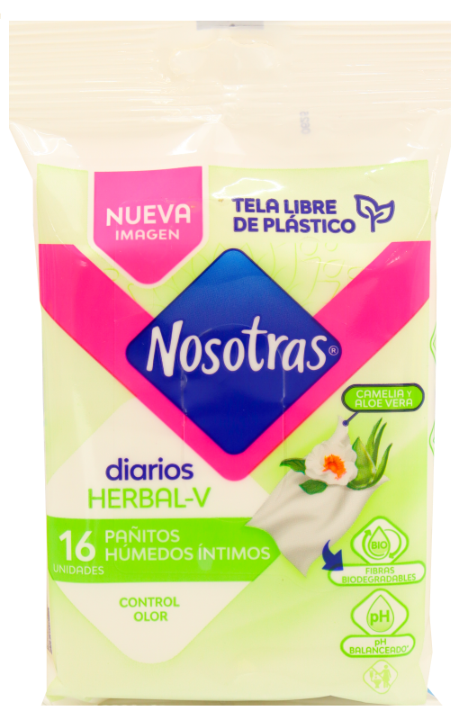Nosotras Pañito Íntimos Natural 16 und
