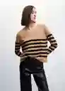 Saco Jersey Lucavr Camel Talla L Mujer Mango