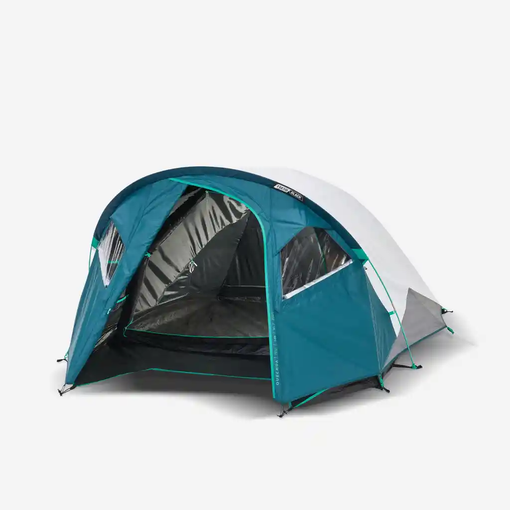Carpa Fresh & Black Xl Para 3 Personaspara Camping Mh100quechua Azul