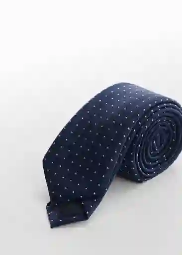 Corbata Pic5 Navy Talla 99 Hombre Mango