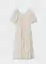 Vestido Biel-H Offwhite Talla M Mujer Mango