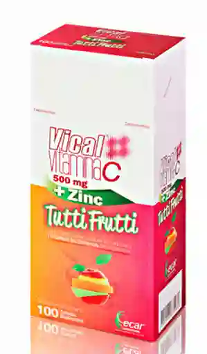 Vical Suplemento Vitamínico Tabletas Masticables Sabor Tutti Frutti 