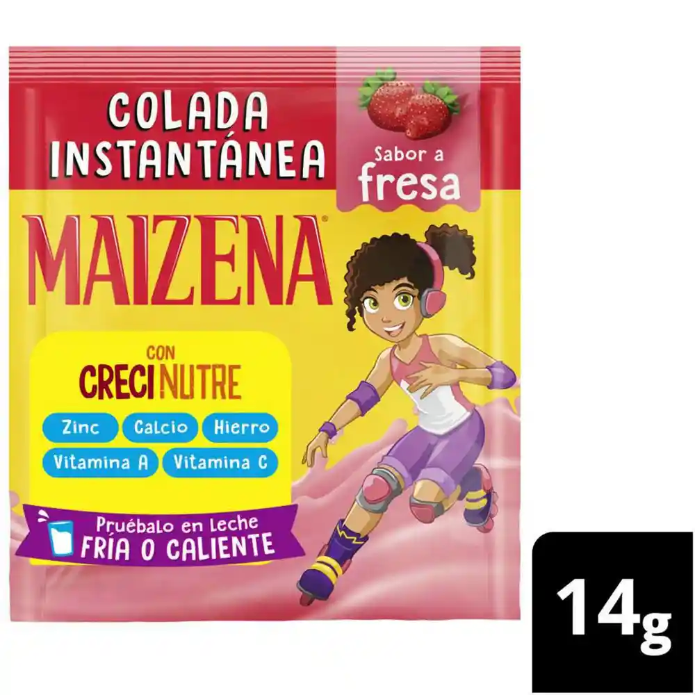 Maizena Colada Instantánea Sabor Fresa