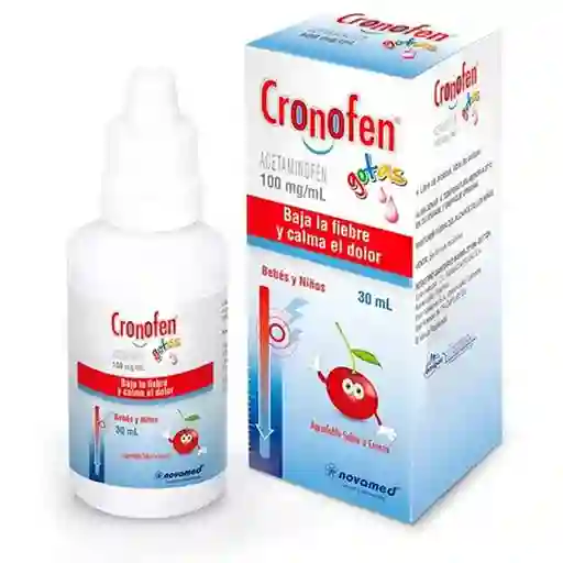 Cronofen Gotas para Bebés y Niños con Sabor a Cereza (100 mg)