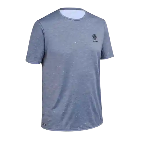 Olaian Camiseta Anti-Uv Agua Manga Corta Hombre Gris Talla M