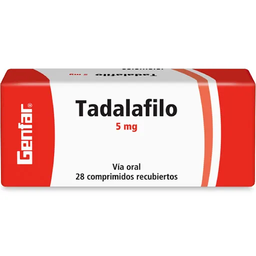 Tadalafilo Genfar Oral en Comprimidos Recubiertos