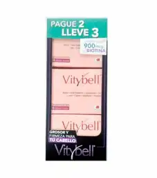 Vitybell Biotina Suplemento Dietario en Cápsulas